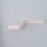 Prateleira Niho Duplo Zig Zag Mdf Rosa - 1