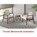 Ver imagem 6 de Poltrona Maitê Castanho Polyester Pastel - Ease