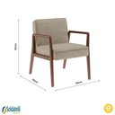 Ver imagem 5 de Poltrona Maitê Castanho Polyester Pastel - Ease