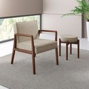 Ver imagem 4 de Poltrona Maitê Castanho Polyester Pastel - Ease