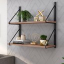 Ver imagem 1 de Nicho Duplo Prateleira Industrial Suspensa 90cm Fabone