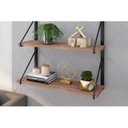 Ver imagem 2 de Nicho Duplo Prateleira Industrial Suspensa 90cm Fabone