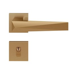 Fechadura Beethoven Red Gold Escovado Banheiro - 1