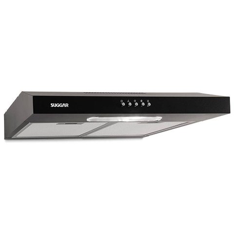 Depurador Slim Suggar Dps161pt 60cm 3 Velocidades Preto 110v