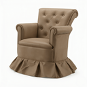 Ver imagem 2 de Poltrona Balanço Amentação Quarto Confortável Descanso Sala Leitura Suede:suede Cappuccino