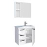Conjunto Para Banheiro Aço Gabinete com Espelho Ameixa 60 Cozimax Branco - 1