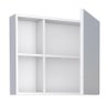 Conjunto Para Banheiro Aço Gabinete com Espelho Ameixa 60 Cozimax Branco - 4