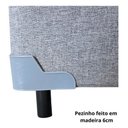 Ver imagem 3 de Base Box com Baú Casal Linho Cinza 1,38 X 1,88 Reforçada