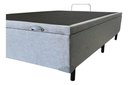 Ver imagem 6 de Base Box com Baú Casal Linho Cinza 1,38 X 1,88 Reforçada