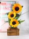 Ver imagem 2 de Arranjo De Girassol Vaso Decorativo Com Girassóis Festa Grandes
