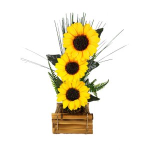 Arranjo De Girassol Vaso Decorativo Com Girassóis Festa Grandes