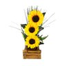 Arranjo De Girassol Vaso Decorativo Com Girassóis Festa Grandes - 1