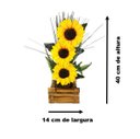 Ver imagem 5 de Arranjo De Girassol Vaso Decorativo Com Girassóis Festa Grandes