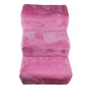 Ver imagem 4 de Escadinha Pet Luxo Cachorro Caes Gato Princesa Subir Cama Sofa Aveludado 3 Degraus Escada Altura