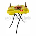 Ver imagem 3 de Mesa Petisqueira Dobrável Amarela