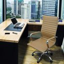 Ver imagem 5 de Kit 4 Cadeiras Eames Esteirinha Presidente Escritório Alta Bege