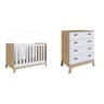 Quarto de Bebê com Berço 3 em 1 86x136,6x86cm e Cômoda 4 Gavetas Favo de Mel  - 2