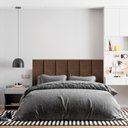 Ver imagem 3 de Cabeceira para Cama de Casal de Fixar na Parede Mizza Decor Cor:marrom
