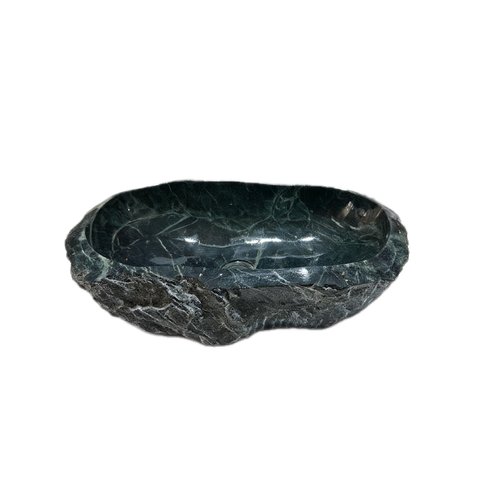 Cuba Bojo Sobrepor Pedra Rústica Serpentinito Verde até 40cm