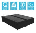 Ver imagem 3 de Base Cama Box Baú Bipartido Queen Suede Preto 43x158x198