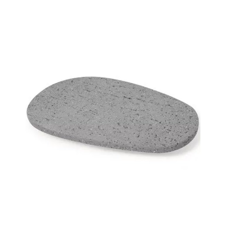 Bandeja em Poliresina Cinza Rustica 24CM MART