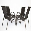 Ver imagem 1 de Jogo de Área Com 04 Cadeira Vênus E Mesa Trama Original