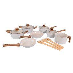 Jogo de Panela Ceramica Antiaderente Indução Mimo Style Cook Marmol 10 Peças Panelas e Utensílios - 1