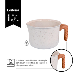 Jogo de Panela Ceramica Antiaderente Indução Mimo Style Cook Marmol 10 Peças Panelas e Utensílios - 6