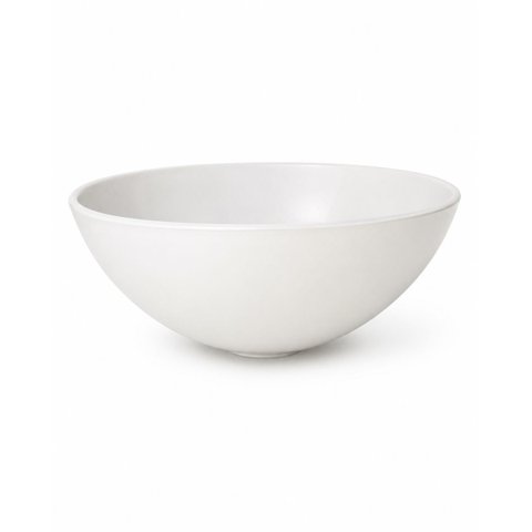 Cuba para Lavabo Redonda 28cm em Plástico Leve Durável Leve Branco