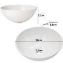Ver imagem 4 de Cuba para Lavabo Redonda 28cm em Plástico Leve Durável Leve Branco