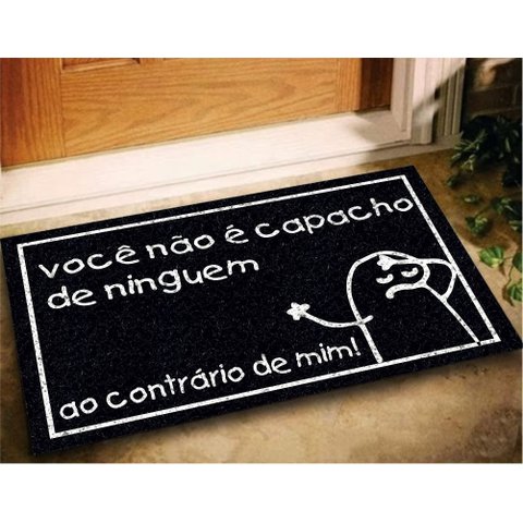 Tapete Bento Cake 60x40 Você Não é Capacho Casa Entrada Lar