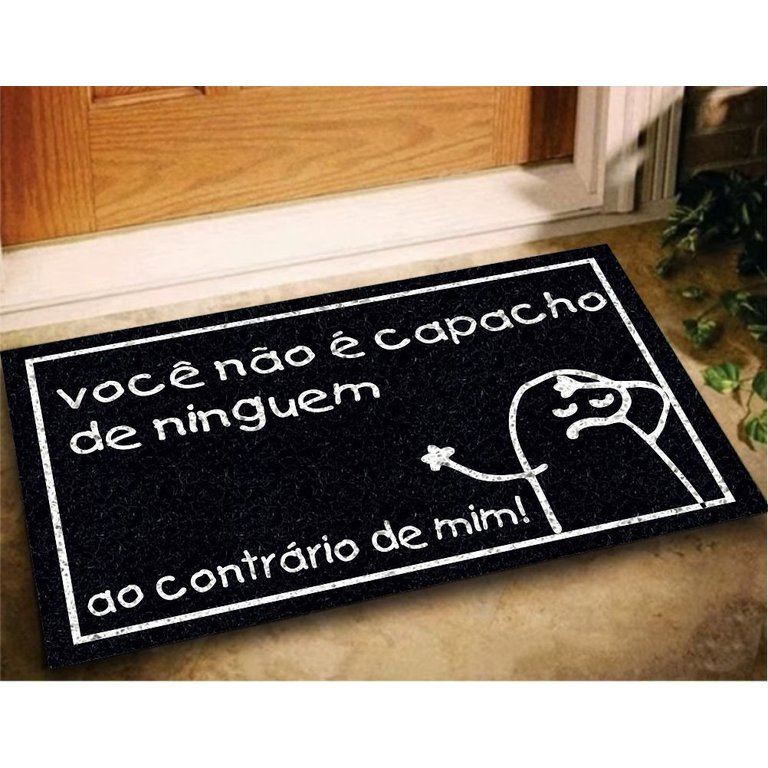 Tapete Bento Cake 60x40 Você Não é Capacho Casa Entrada Lar