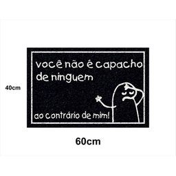 Tapete Bento Cake 60x40 Você Não é Capacho Casa Entrada Lar - 2