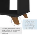 Ver imagem 6 de Escrivaninha Retrô em L Mesa Escritório e Home Office com 2 Gavetas e 5 Nichos Gold