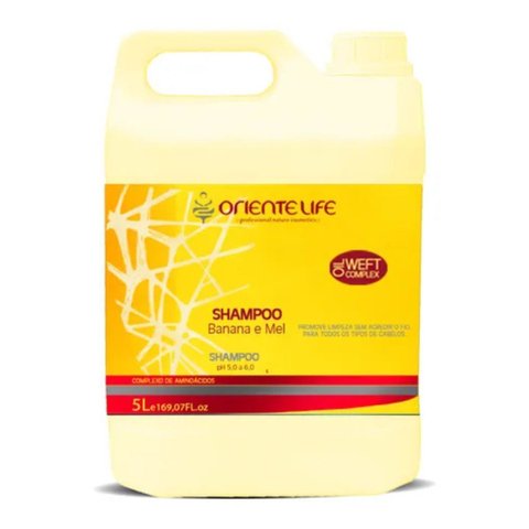 Shampoo Banana e Mel 5l Oriente Life