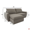 Ver imagem 3 de Sofá Retrátil e Reclinável 230cm Cúbica Pietro Cinza
