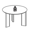 Ver imagem 5 de Mesa de Centro Chanfrada Pe Madeira Nero Preto 28019 Artesano