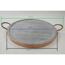 Ver imagem 2 de Kit 3 Formas de Pizza em Pedra Sabão de 37 Cm Externo