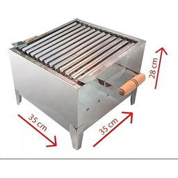 Churrasqueira Inox Mini Parrilla com Tijolo Reflatario - 2