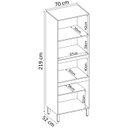 Ver imagem 3 de Torre Quente para Forno e Microondas 70cm 94421 Amendola Nude Prime Tx Demobile