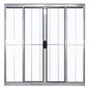 Ver imagem 1 de Janela de Alumínio Brilhante Vitro de Correr 4 Folhas Com Grade CMC Modular - 1.50 (L) X 1.20 (A)