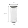 Pote de Vidro Borossilicato com Tampa Silicone 1400ml 22,5cm Cor:cinza - 3