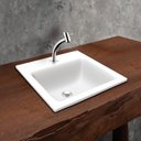 Ver mais imagens de Kit Cuba Sobrepor Quadrada SS-01 com Sifão e Válvula Lorenzetti 