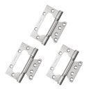 Ver imagem 1 de Kit 15 Dobradiças Sobrepor Inox Escovado 4" Rolamento -pado