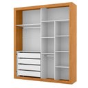 Ver imagem 2 de Guarda Roupa Infantil Tutto New 4 Portas Freijó Branco Soft - Matic