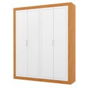Ver imagem 1 de Guarda Roupa Infantil Tutto New 4 Portas Freijó Branco Soft - Matic