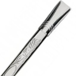 Bomba de Chimarrão Estampada 21cm Bojo Mil Furos Aço Inox com Rosca para Mate - 5