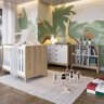 Quarto de Bebê 3 Peças com Berço 3 em 1 Cômoda e Estante com 6 Nichos Favo de Mel  - 1