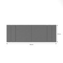 Ver imagem 5 de Cabeceira Para Cama Casal Tulipa 1,40 Estofada Suede Cinza - Rede Móveis