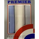 Ver imagem 1 de Lenço Premiere 39 x 39 cm Caixa c/ 03 Lenços Presidente Azul claro